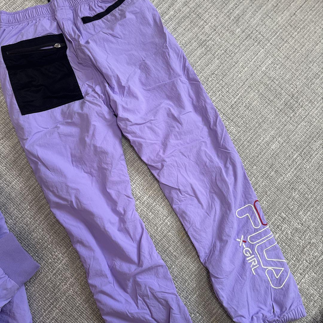 X-girl FILA ハーフジップジャンパー 上下セットアップ - メルカリ