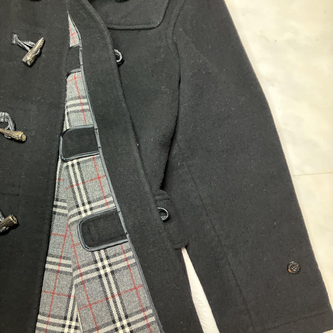 BURBBERY BLACK LABEL ダッフルコート　L ウール　フード付