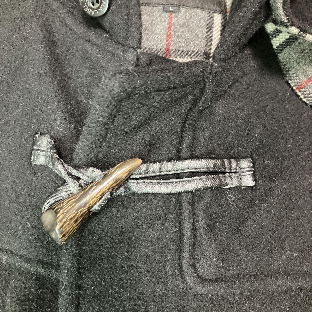 BURBBERY BLACK LABEL ダッフルコート　L ウール　フード付