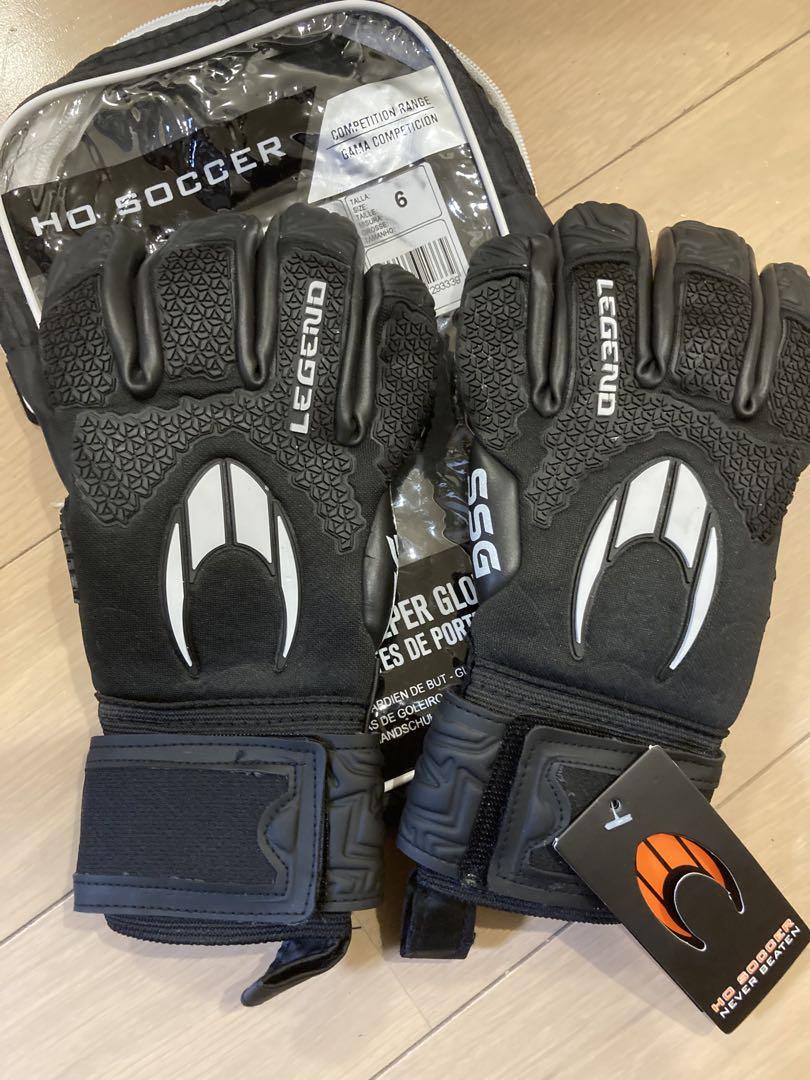H.O. SOCCER ゴールキーパーグローブ サイズ6 ブラック SSG