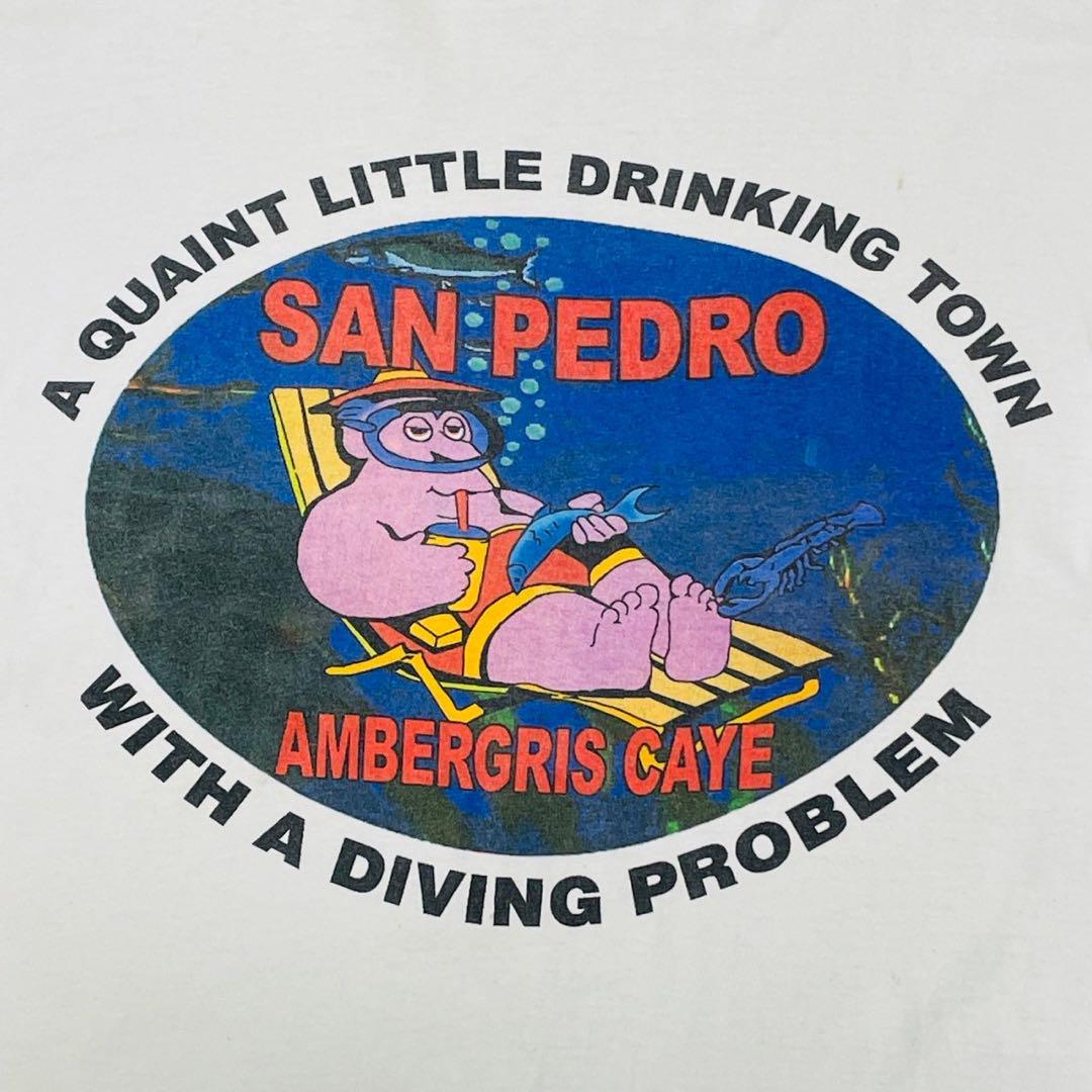 90s ビンテージ Tシャツ USA製 シングルステッチ アニメ 白 古着 XL