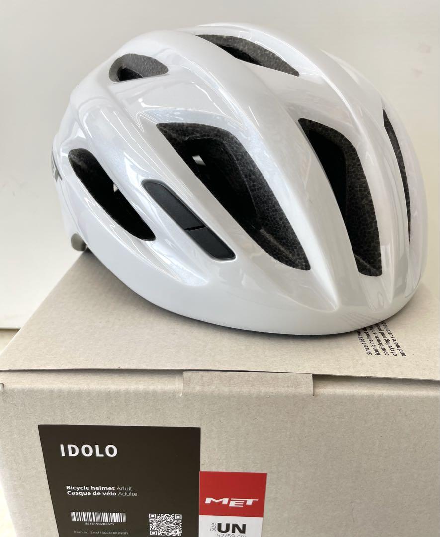 MET IDOLO ホワイト ロードバイク用ヘルメット