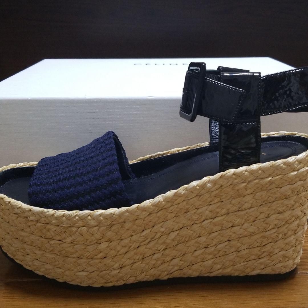 CELINE ウェッジソールサンダル