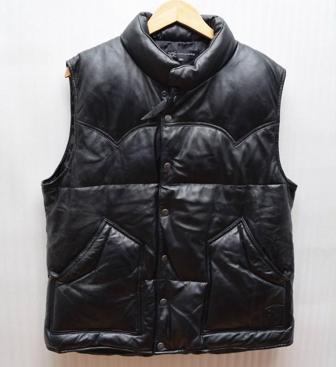 COLLARS ダウン ベスト クローズ 武装戦線 GaAbD-m71207932012 カラーズ 羊革 ラムレザー 在庫正規店