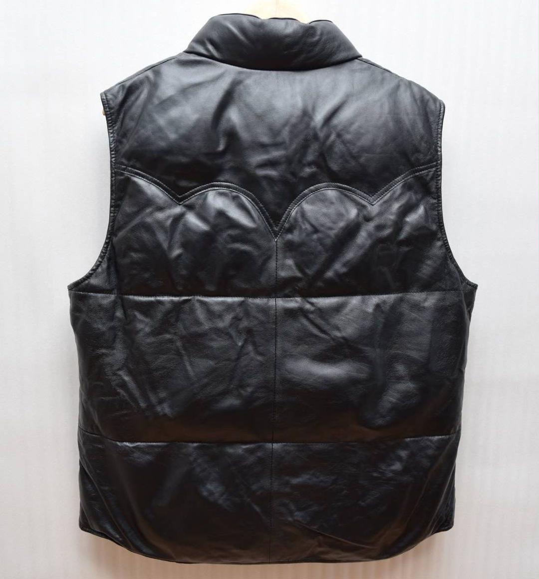 COLLARS ダウン ベスト クローズ 武装戦線 GaAbD-m71207932012 カラーズ 羊革 ラムレザー 在庫正規店