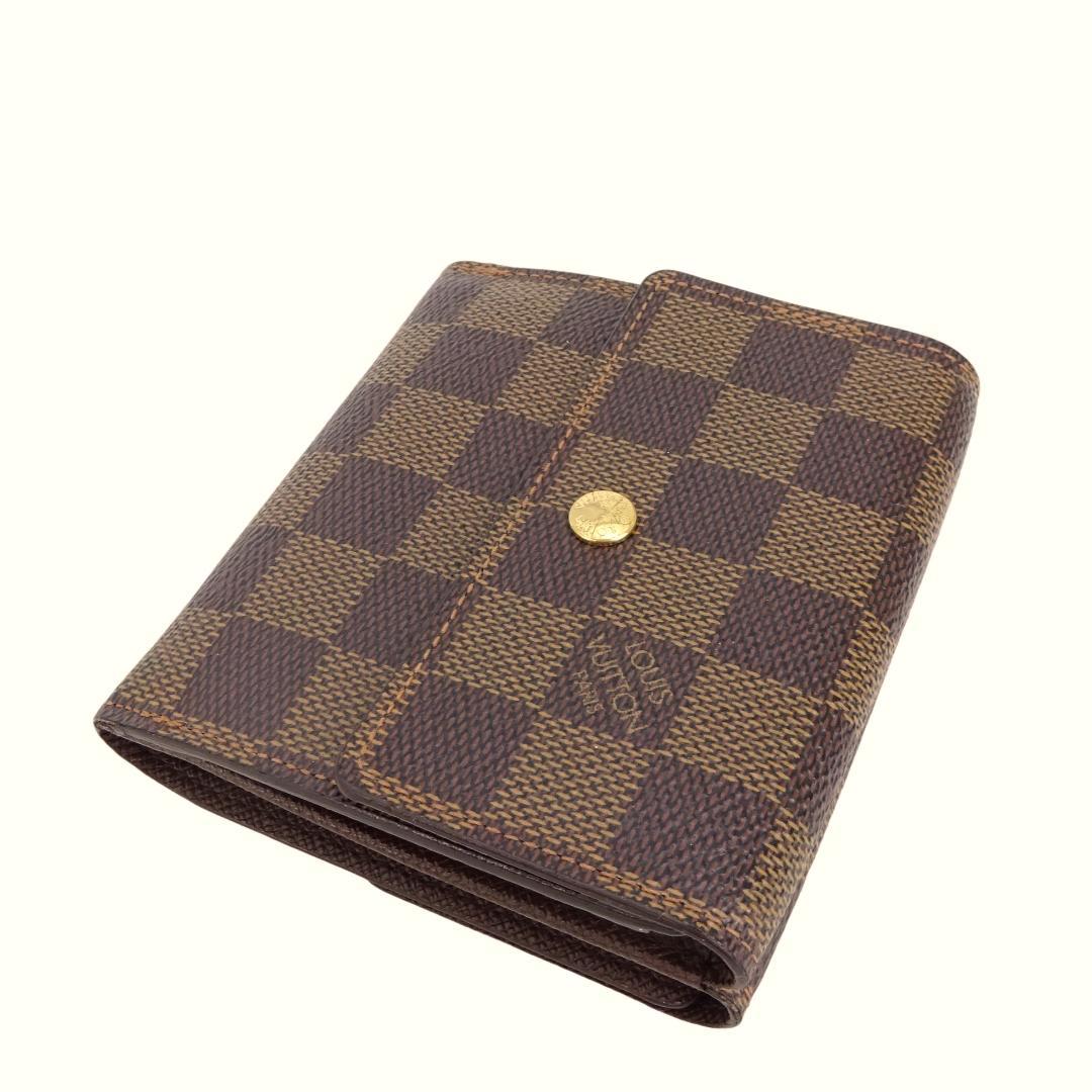 本物良品■ルイヴィトン■ダミエ/ポルトモネ・ビエカルトクレディ■Wホック財布 画像2