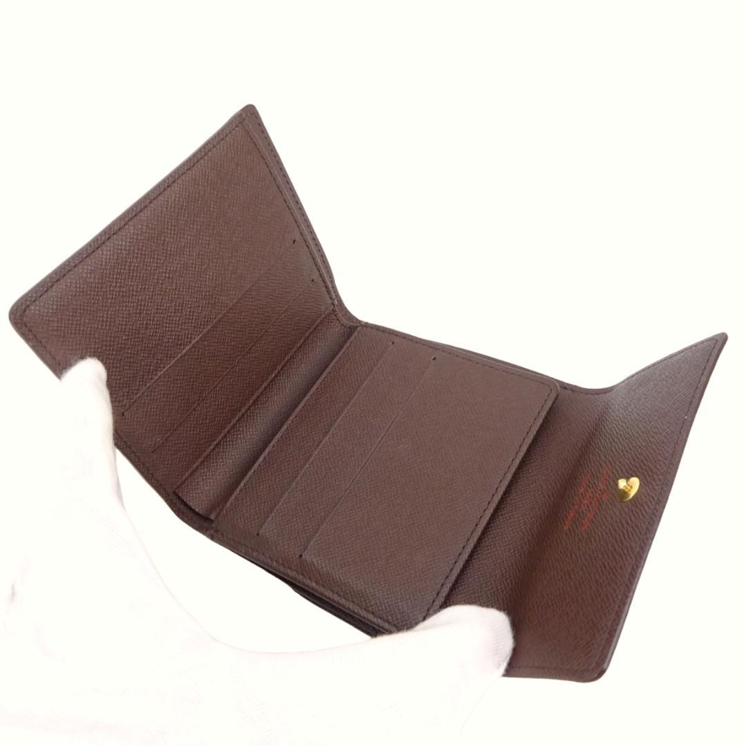 本物良品■ルイヴィトン■ダミエ/ポルトモネ・ビエカルトクレディ■Wホック財布 画像5