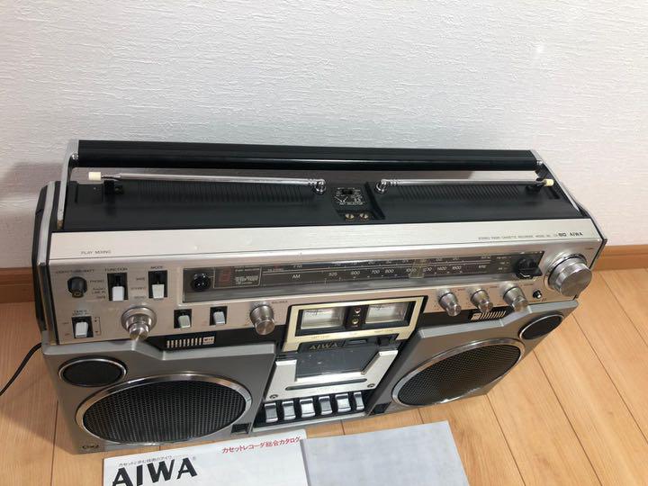 定番超激得 AIWA 昭和 レトロ ラジカセ希少中古美品 J45eI-m71210476124 アイワ 大型ラジカセ CS-80 国産最新作
