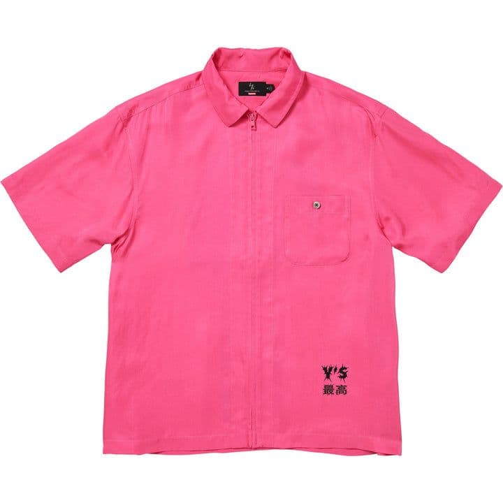 Supreme Y's Silk Zip Up S/S Shirt Supreme Y's Silk Zip Up S/S Shirt