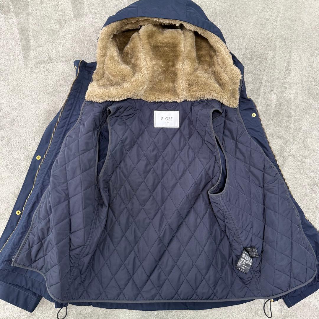 SLOBE IENA エコファーライナー付フードミリタリーBZコン36