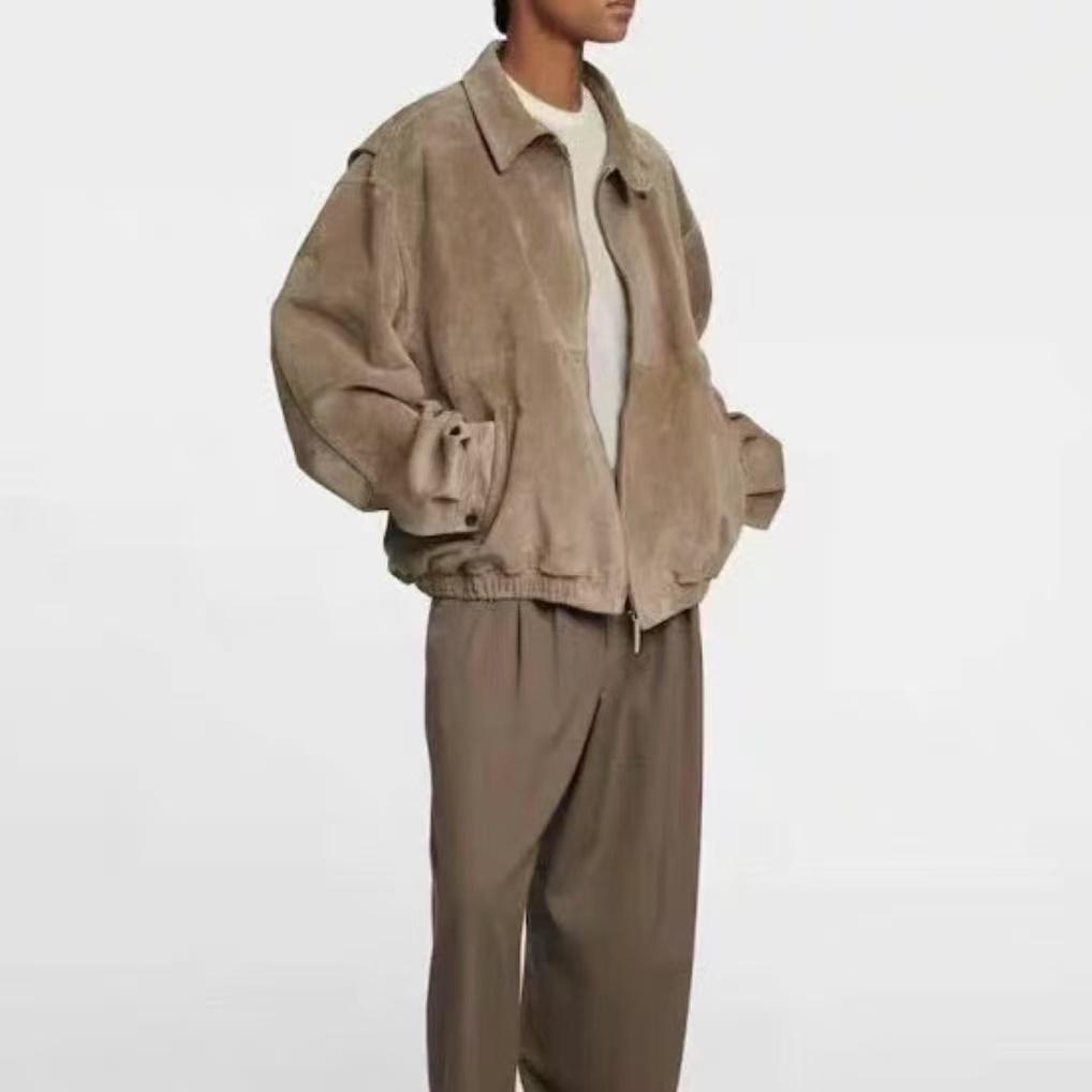 THE ROW Men's Ronan Suede Blouson Jacket - Bergdorf Goodman