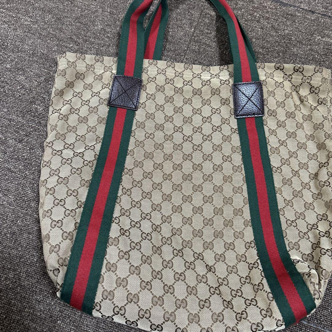 ◎美品◎GUCCI オフィディア ビジネスバッグ キャンバス レザー シェリー GUCCI(グッチ) オフィディア ラージ トートバッグ トートバッグ