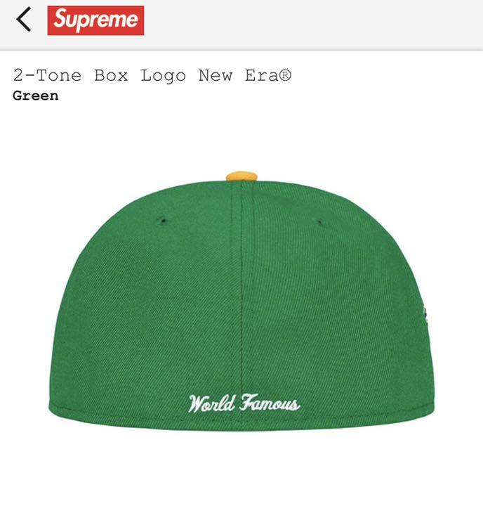 楽天ランキング1位】7 3/8 Supreme 2-Tone Box Logo New Era キャップ ...