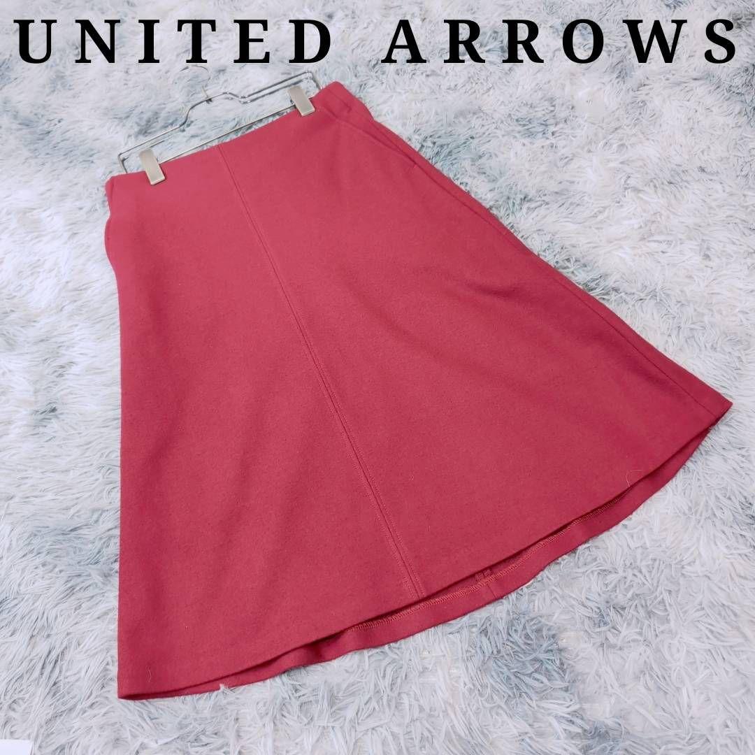 UNITED ARROWS ユナイテッドアローズ （38）台形スカート ピンク