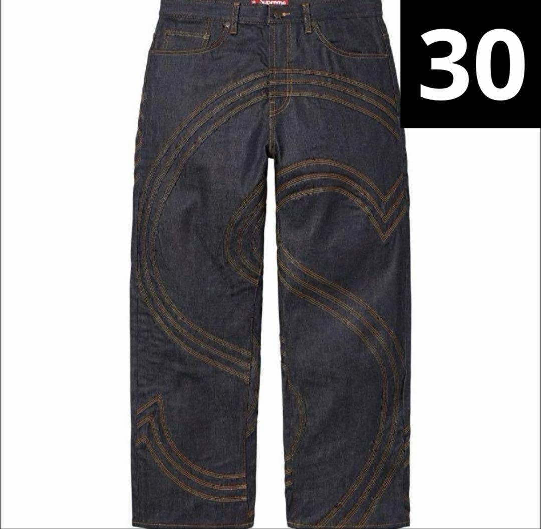 supreme S Logo Rigid Baggy Jean 30