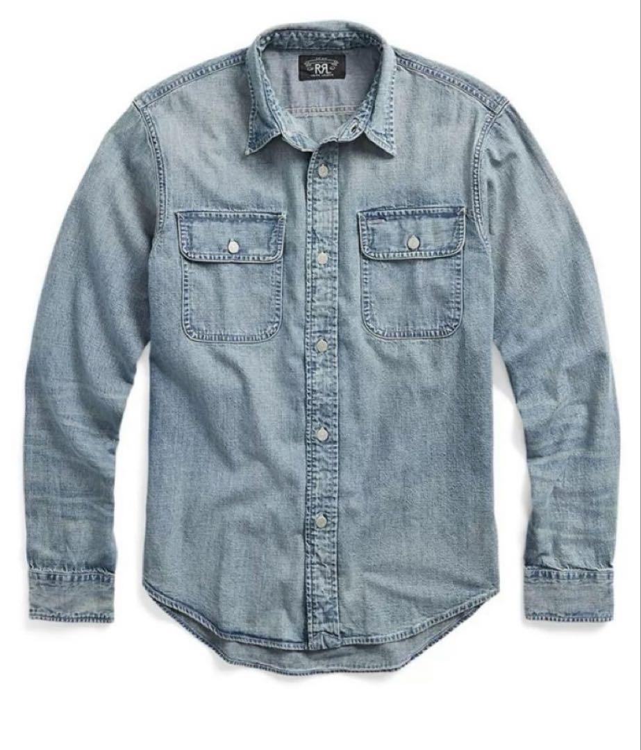 【RRL】 インディゴデニムワークシャツ美品