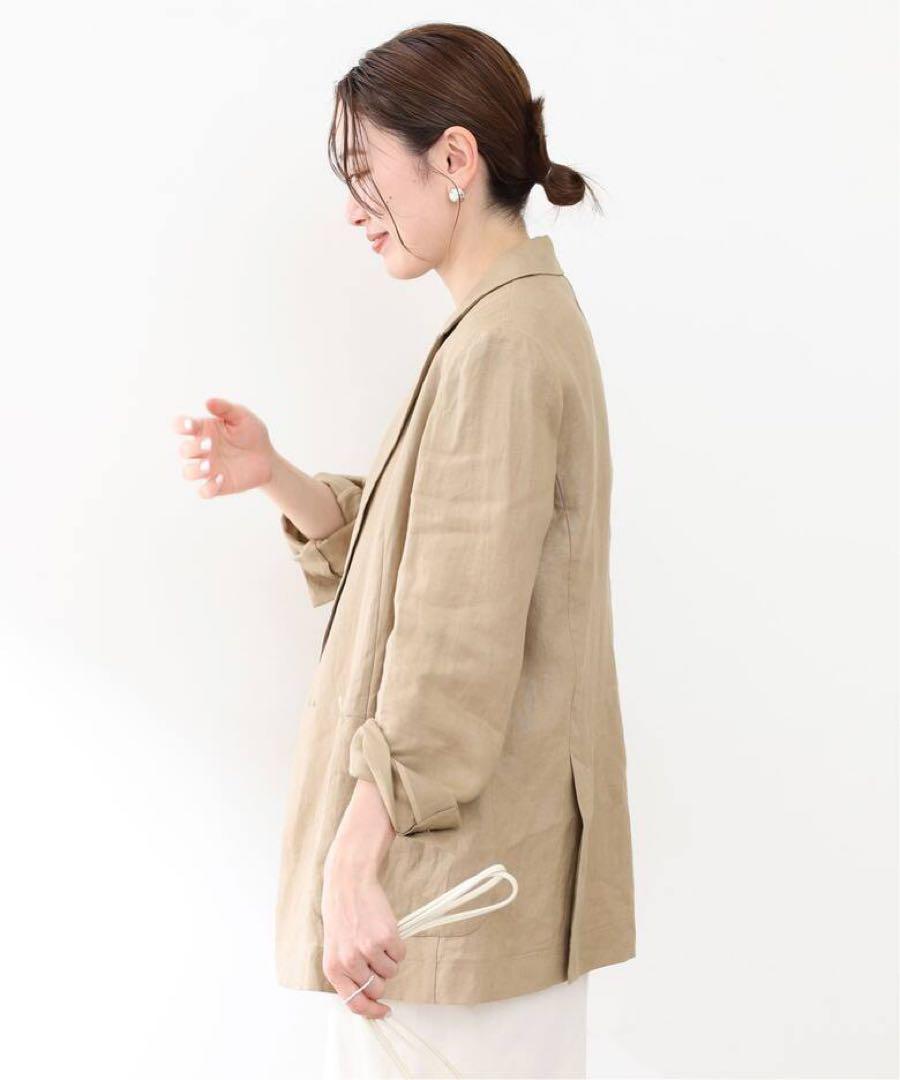 SALE❗️【新品】IENA／　フレンチリネンジャケット セール】フレンチリネンジャケット（その他アウター）｜SLOBE