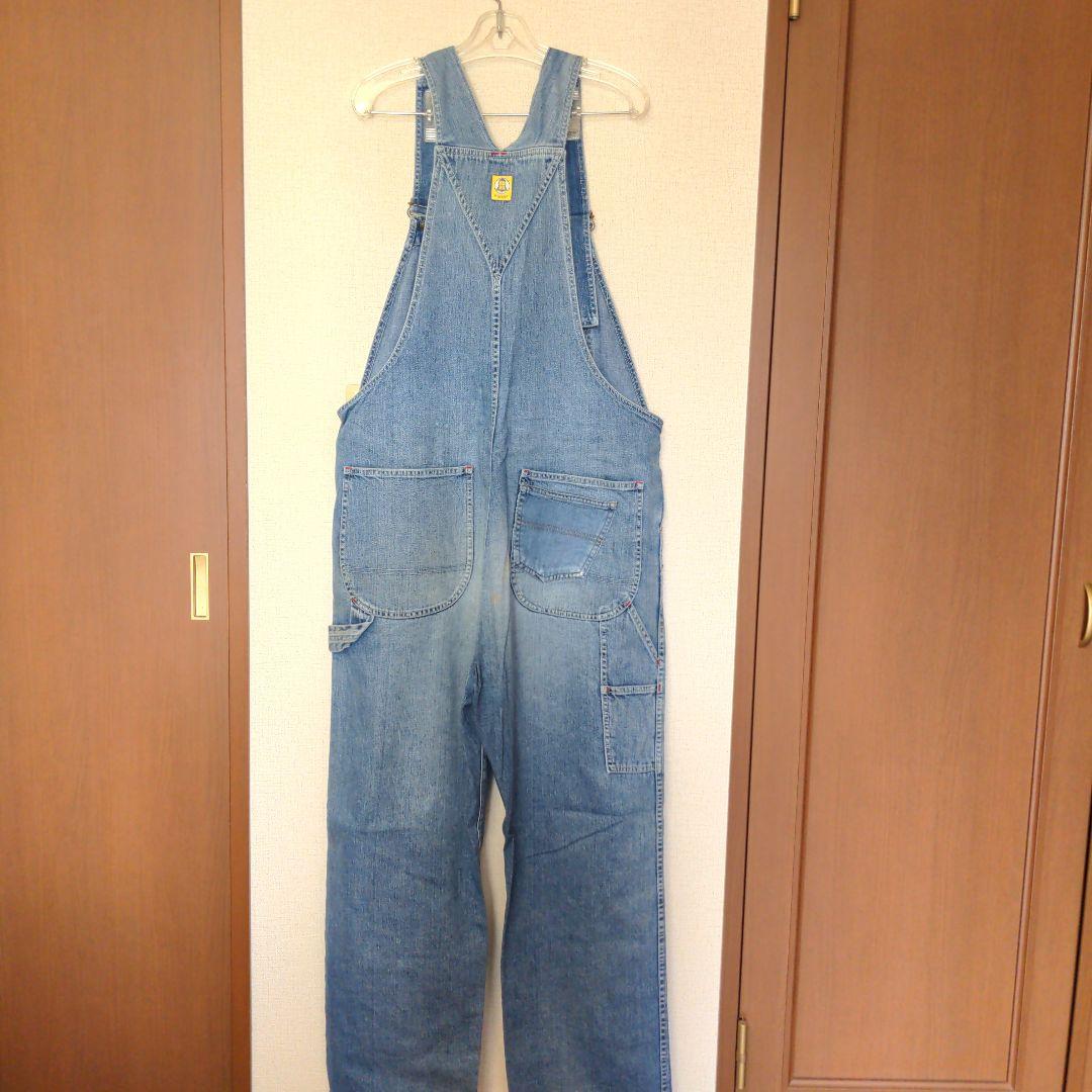 おぶた　デニムオーバーオール　メンズ　ラングラーWrangler   古着