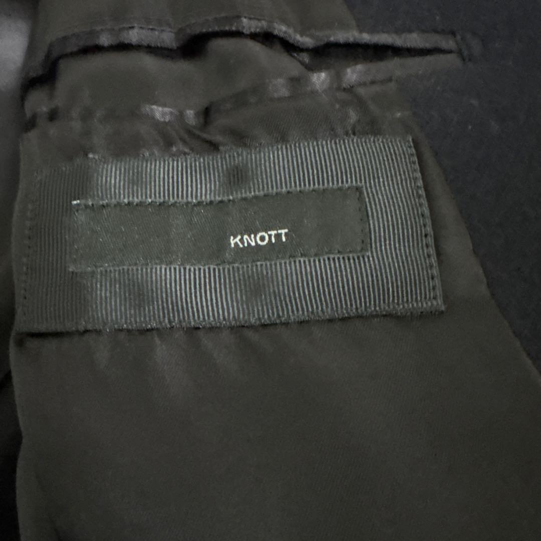 【美品】TOMORROWLAND KNOTT チェスターコート ネイビー 【美品】TOMORROWLAND KNOTT チェスターコート ネイビー