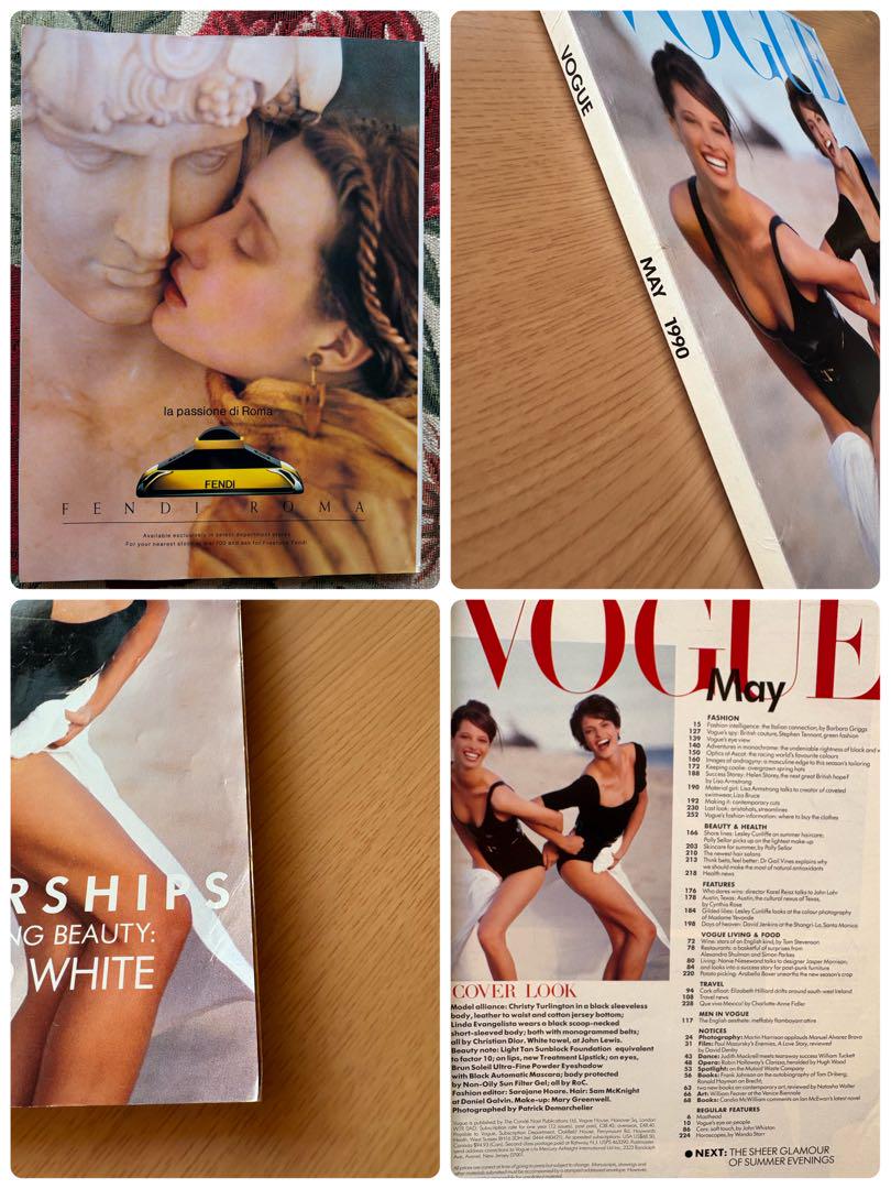 VOGUE UK 1990年5月　プレミア完売号　リンダ&クリスティ