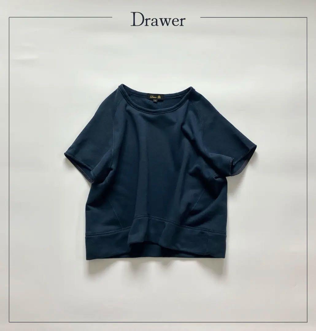 Drawer ドゥロワー クルーネックスウェットカットソー 1 日本製