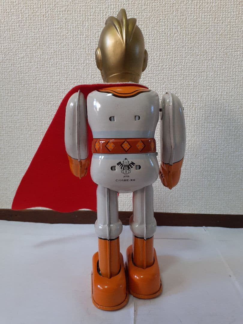 ビリケン商会【七色仮面】ブリキ(頭部セルロイド)ゼンマイ歩行