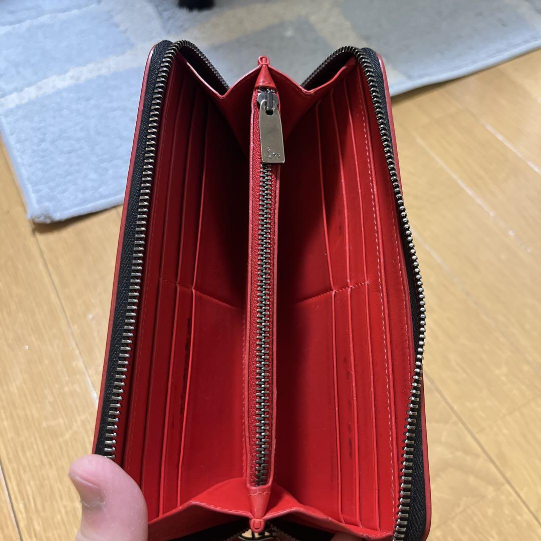 [美品] Christian Louboutin 長財布 ラウンドファスナー 黒