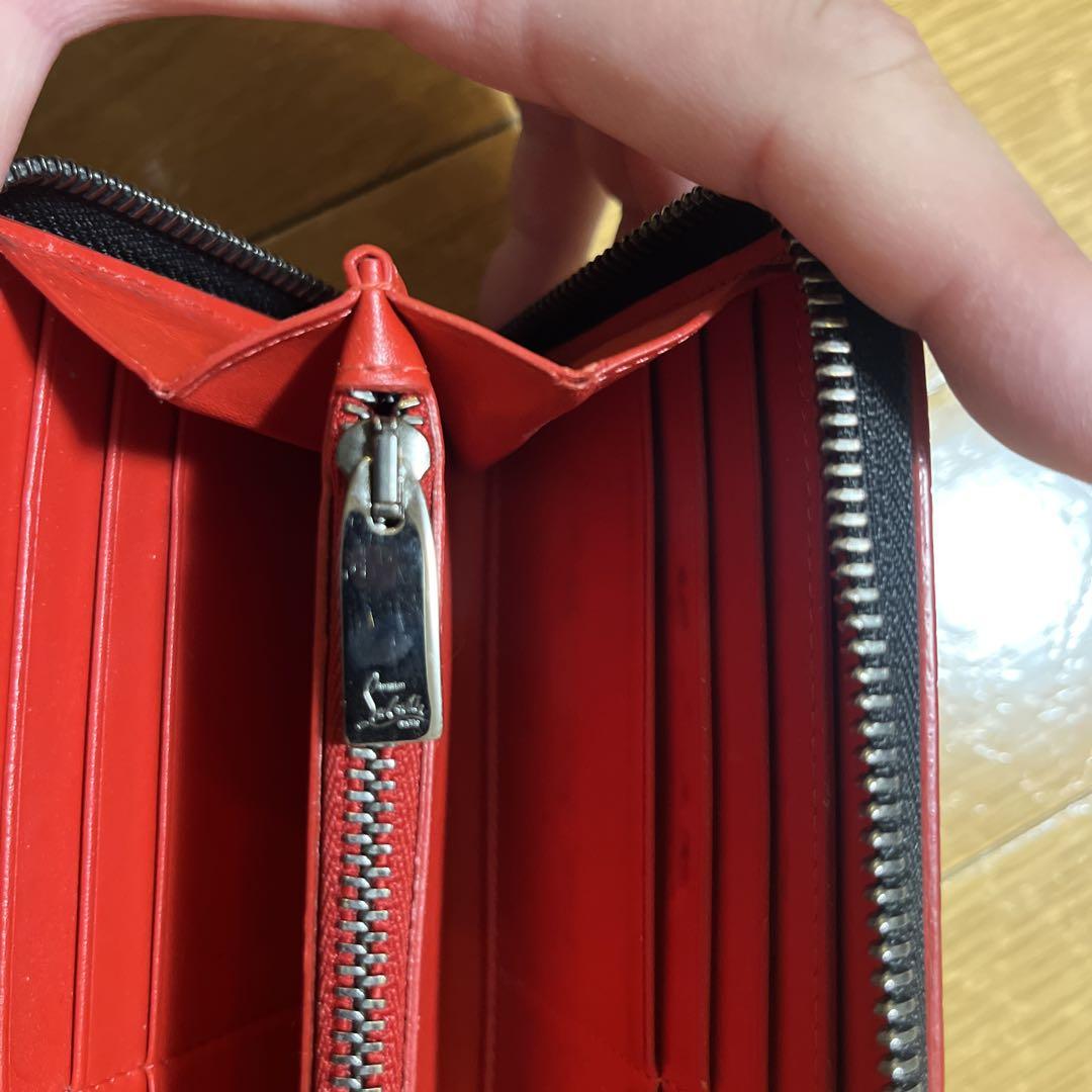 [美品] Christian Louboutin 長財布 ラウンドファスナー 黒