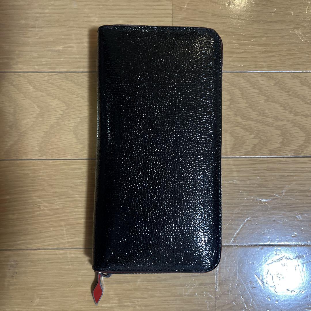 [美品] Christian Louboutin 長財布 ラウンドファスナー 黒