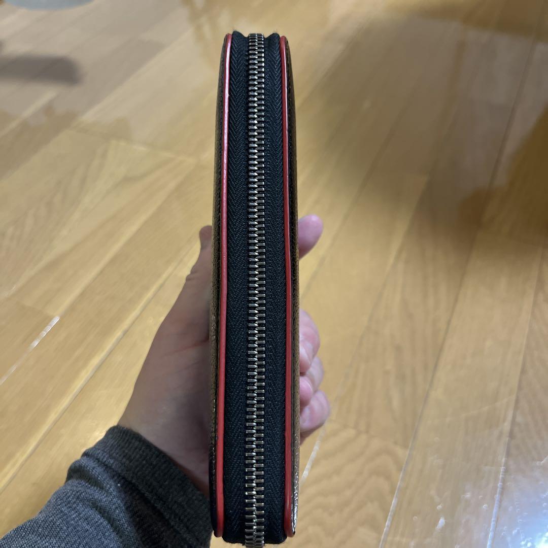 [美品] Christian Louboutin 長財布 ラウンドファスナー 黒