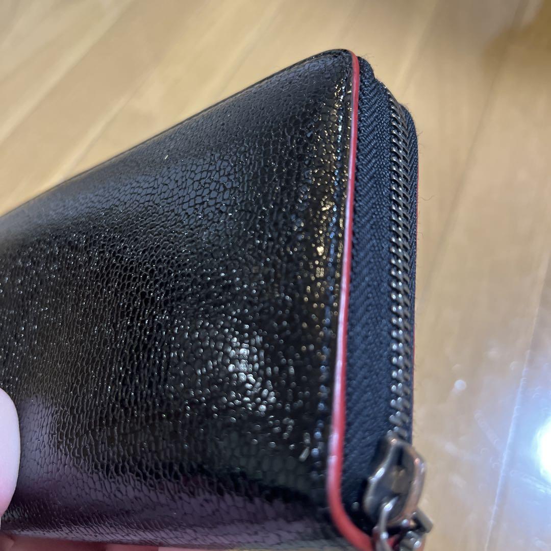 [美品] Christian Louboutin 長財布 ラウンドファスナー 黒