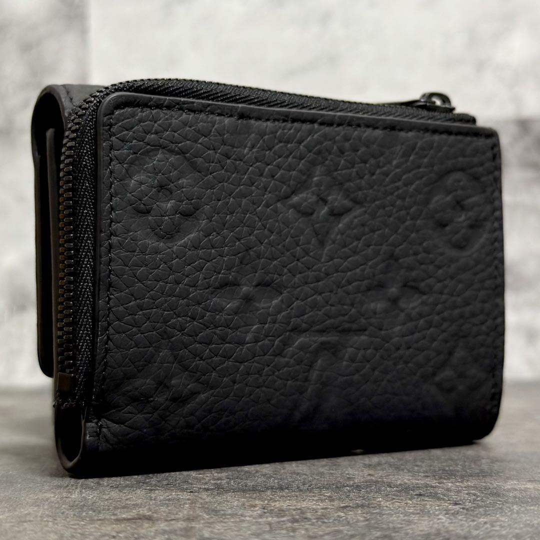 【最新】ルイヴィトン ポルトフォイユ パイロット トリヨン 黒 三つ折り財布 現行 最高峰⭐️ルイヴィトン ポルトフォイユ パイロット