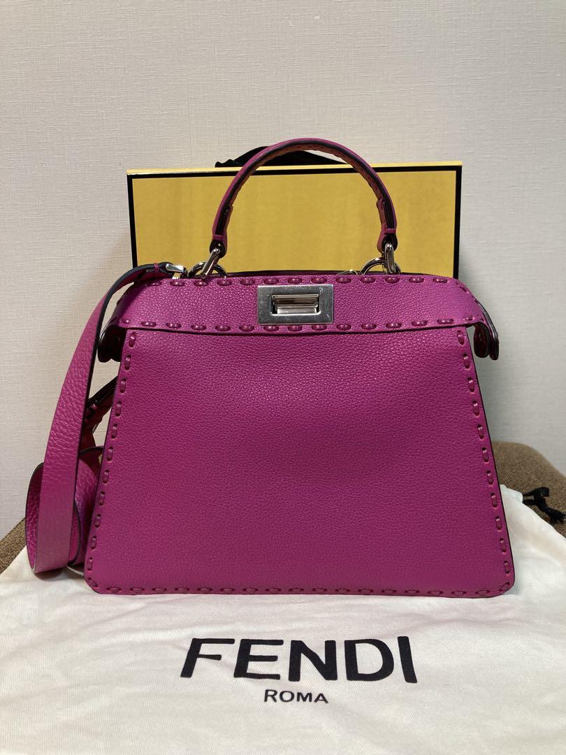 FENDIフェンディピーカブースモールバッグバイザウェイバゲットオリガミ