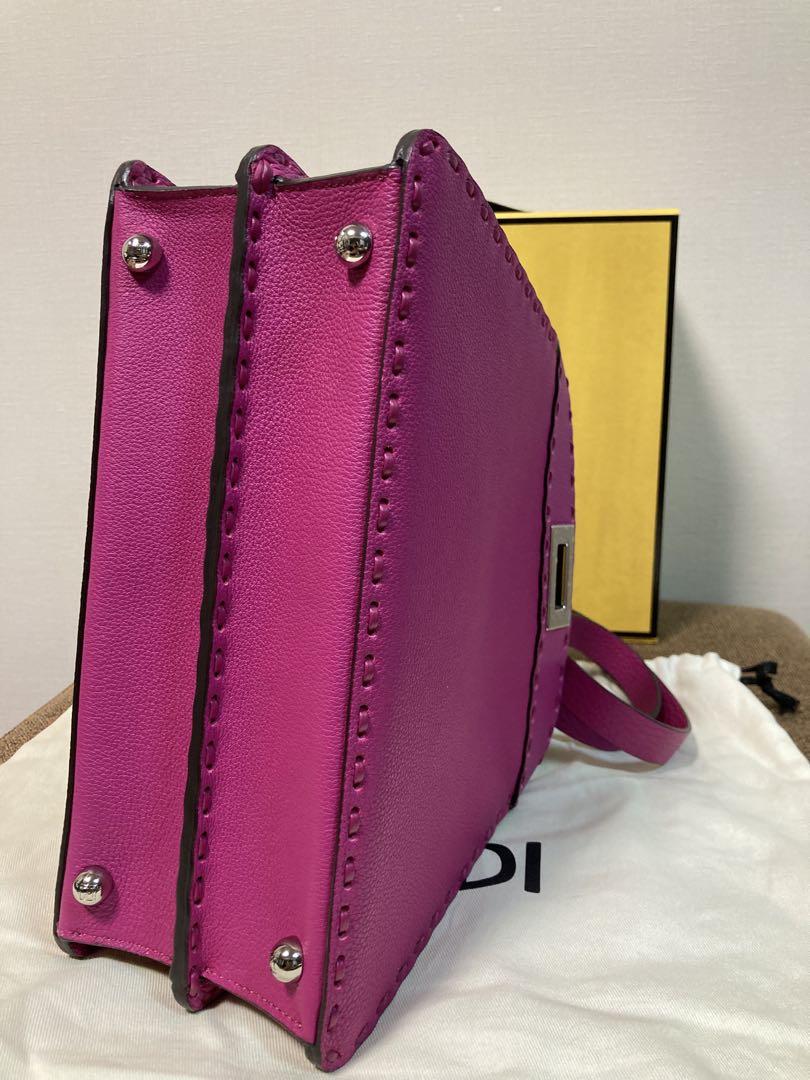 FENDIフェンディピーカブースモールバッグバイザウェイバゲットオリガミ