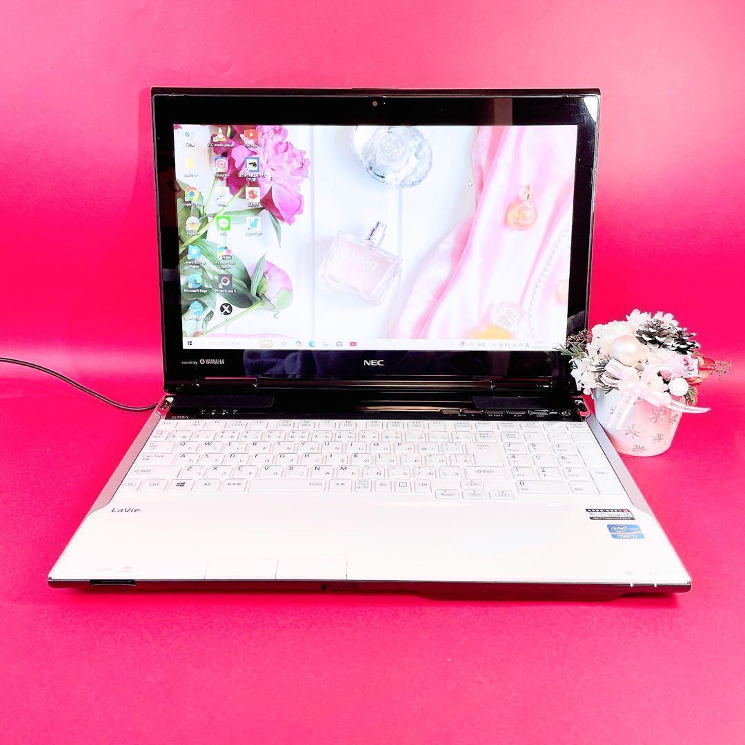 売り切れ続出‼️Corei7✨️ブルーレイ白ノートパソコン！カメラ付き大容量1TB✨️ 売り切れ続出‼️Corei7✨️ブルーレイ白ノートパソコン！カメラ
