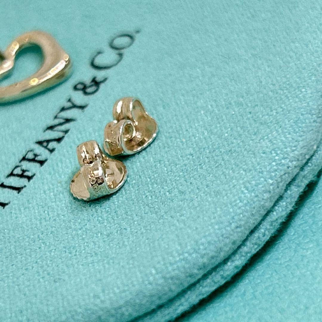 極美品 ティファニー ピアス シルバー オープンハート Tiffany 小ぶり