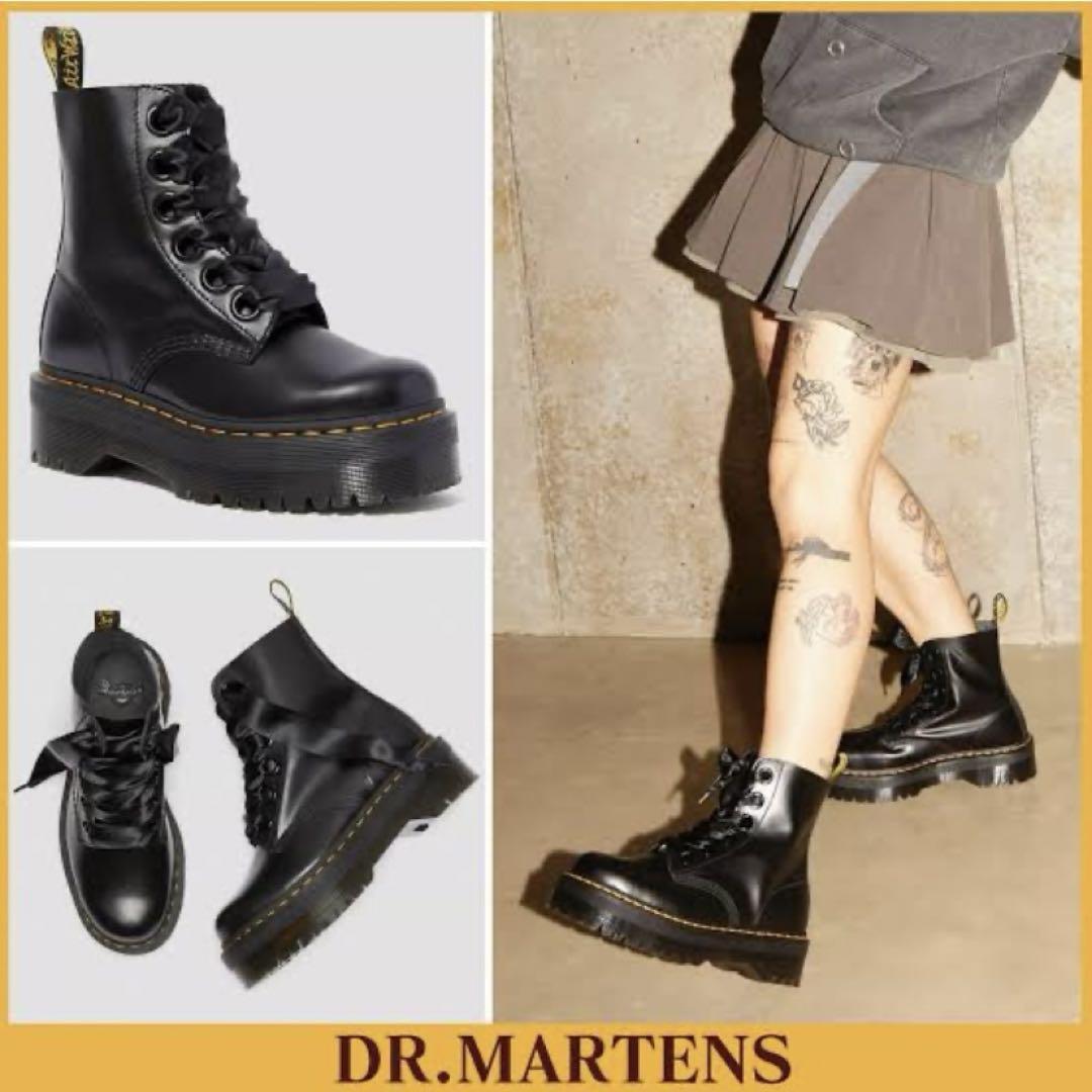 最終価格Dr.Martens MOLLY 6ホール 厚底ブーツ UK6 25cm