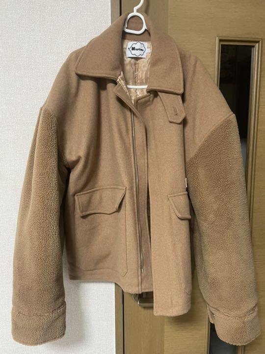18590円 新作ウエア 定6万ファネルネックブルゾン オーバーサイズショートコート 18590円 新作ウエア 定6万ファネルネックブルゾン オーバーサイズショートコート