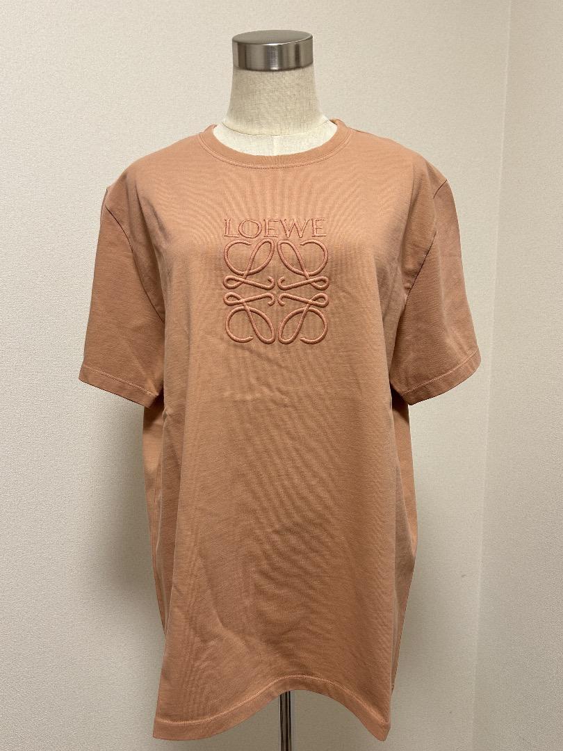【LOEWE】ロエベ ピンク アナグラム ロゴ Tシャツ