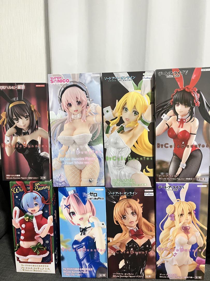 美少女バニー　フィギュア　アスナ　レム　ラム　星宮六喰　時崎狂三　リーファ