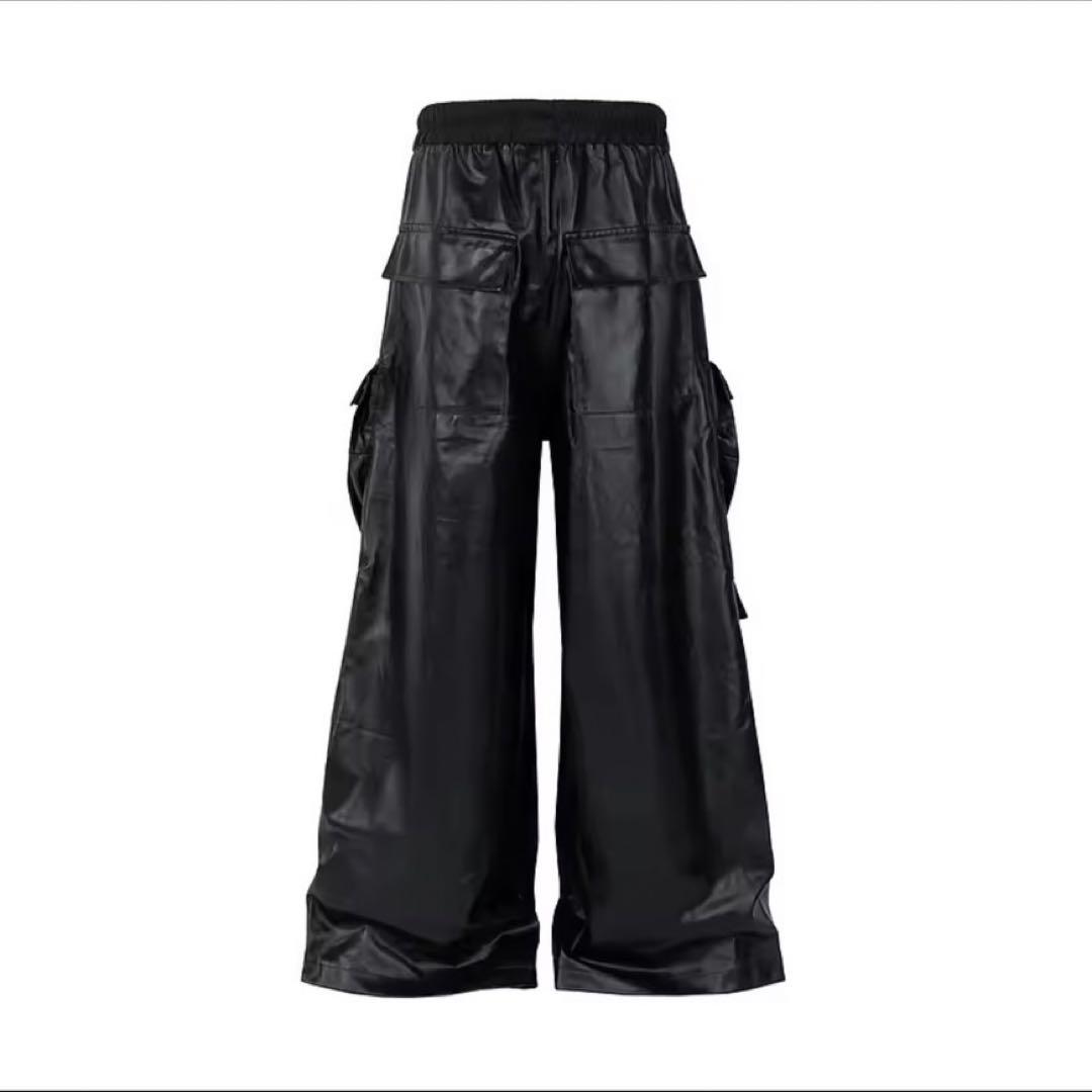 【Rick Owen's風】フレアレザーパンツ【新品未使用】 【Rick Owen's風】フレアレザーパンツ【新品未使用】