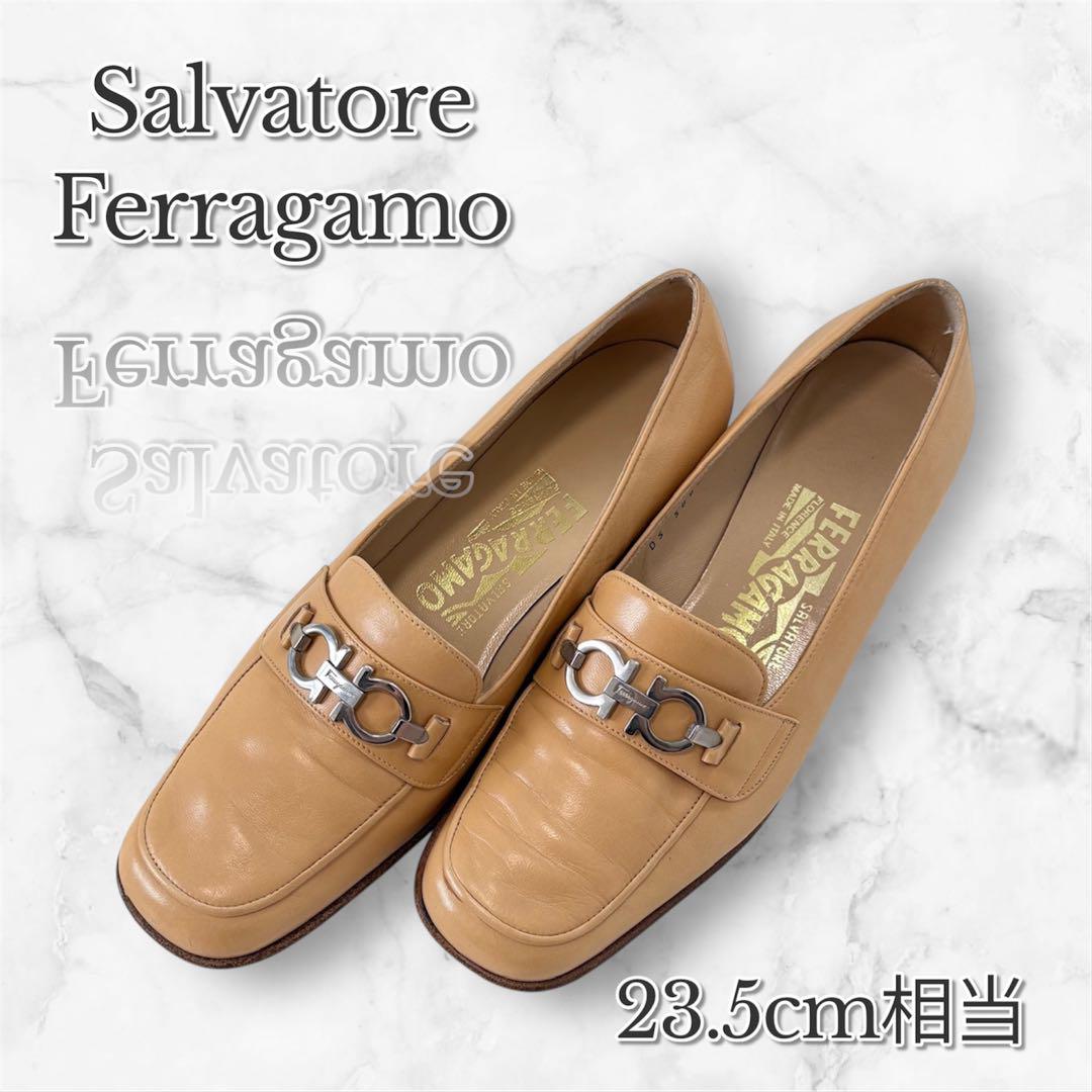 FERRAGAMO フェラガモ ローファー ガンチーニ 23.5cm フォーマル