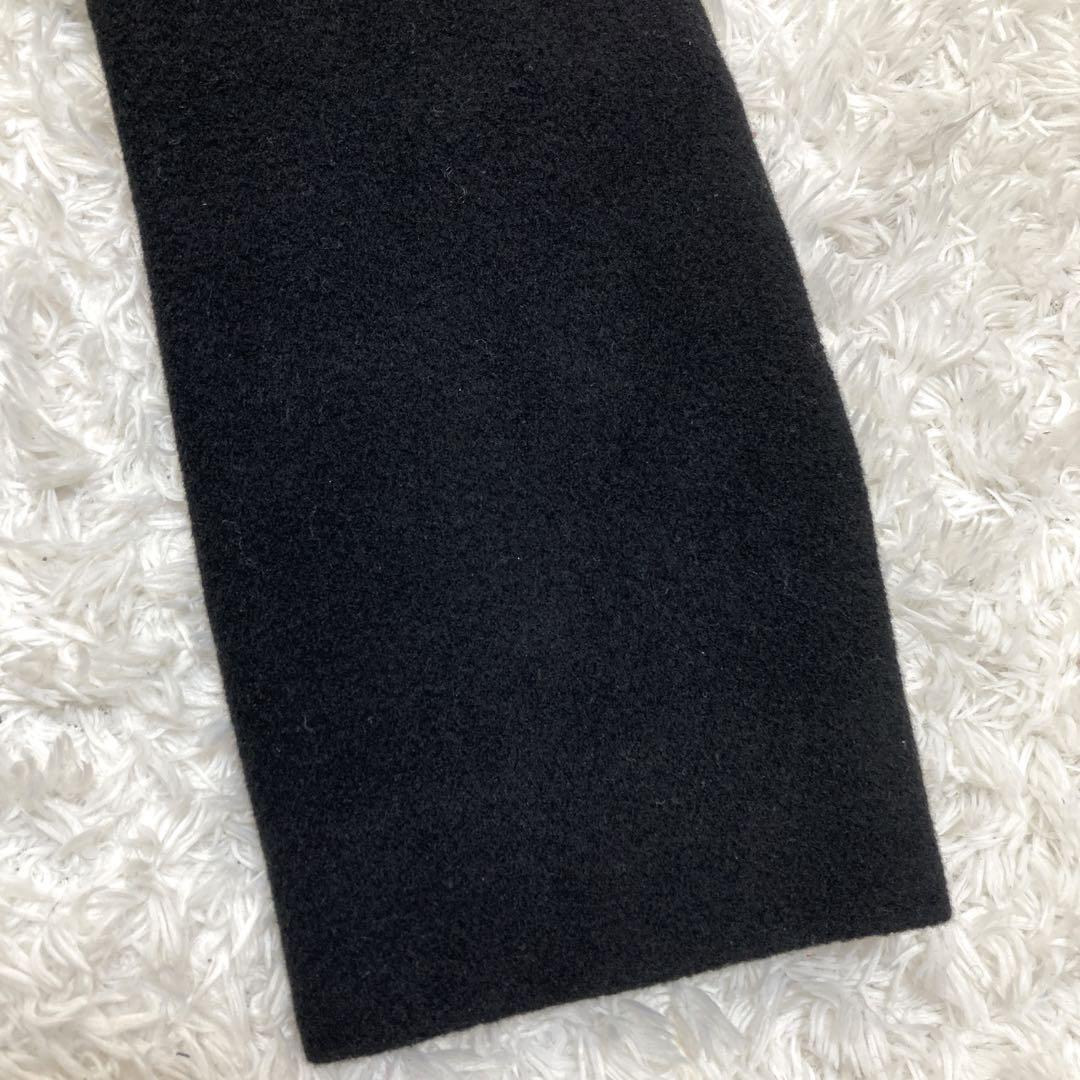 美品♡ ベイジ ピーコート LEEDS アンゴラ ブラック サイズ4