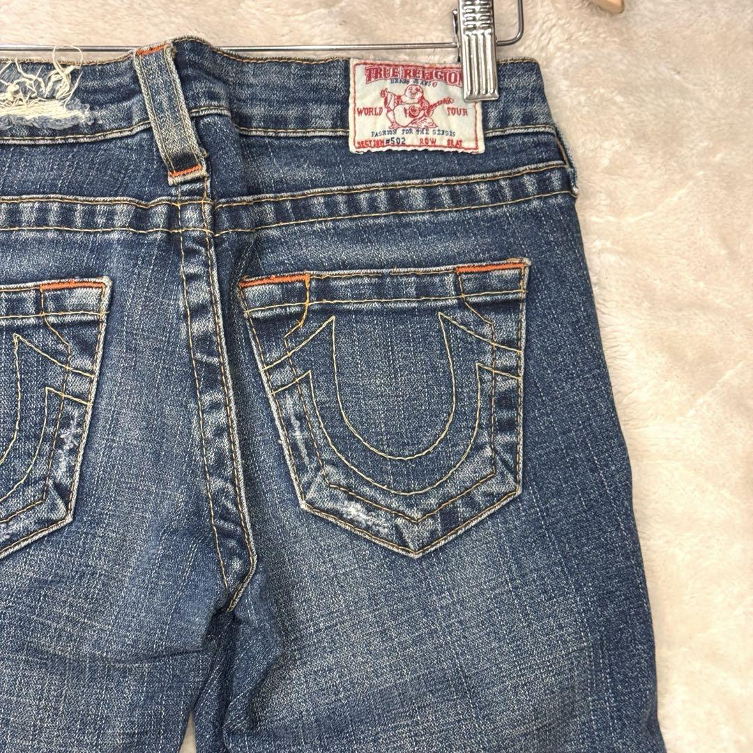 【美品】TRUE RELIGION #502 サイズ26 デニムパンツ