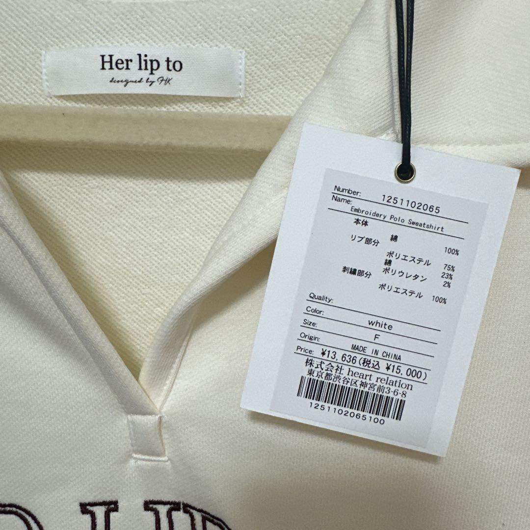 Embroidery Polo Sweatshirt
