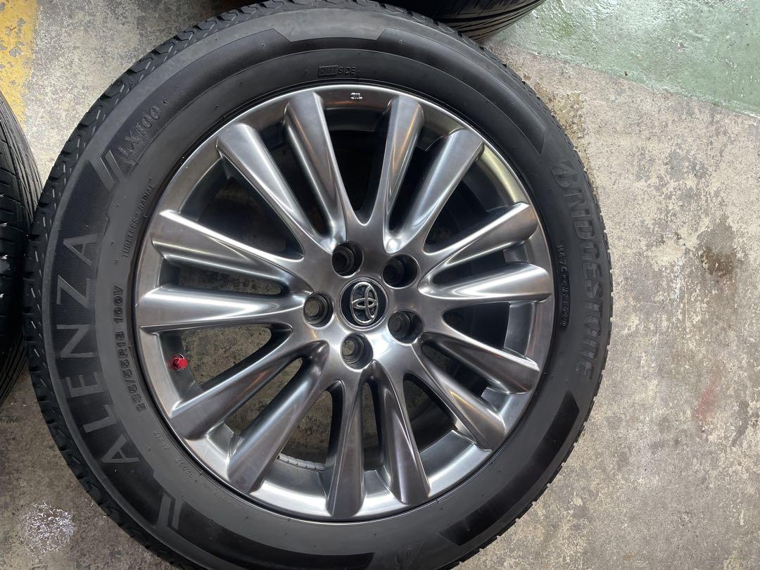 60系ハリアー純正タイヤホイールセット 235/55r/18 バリ山