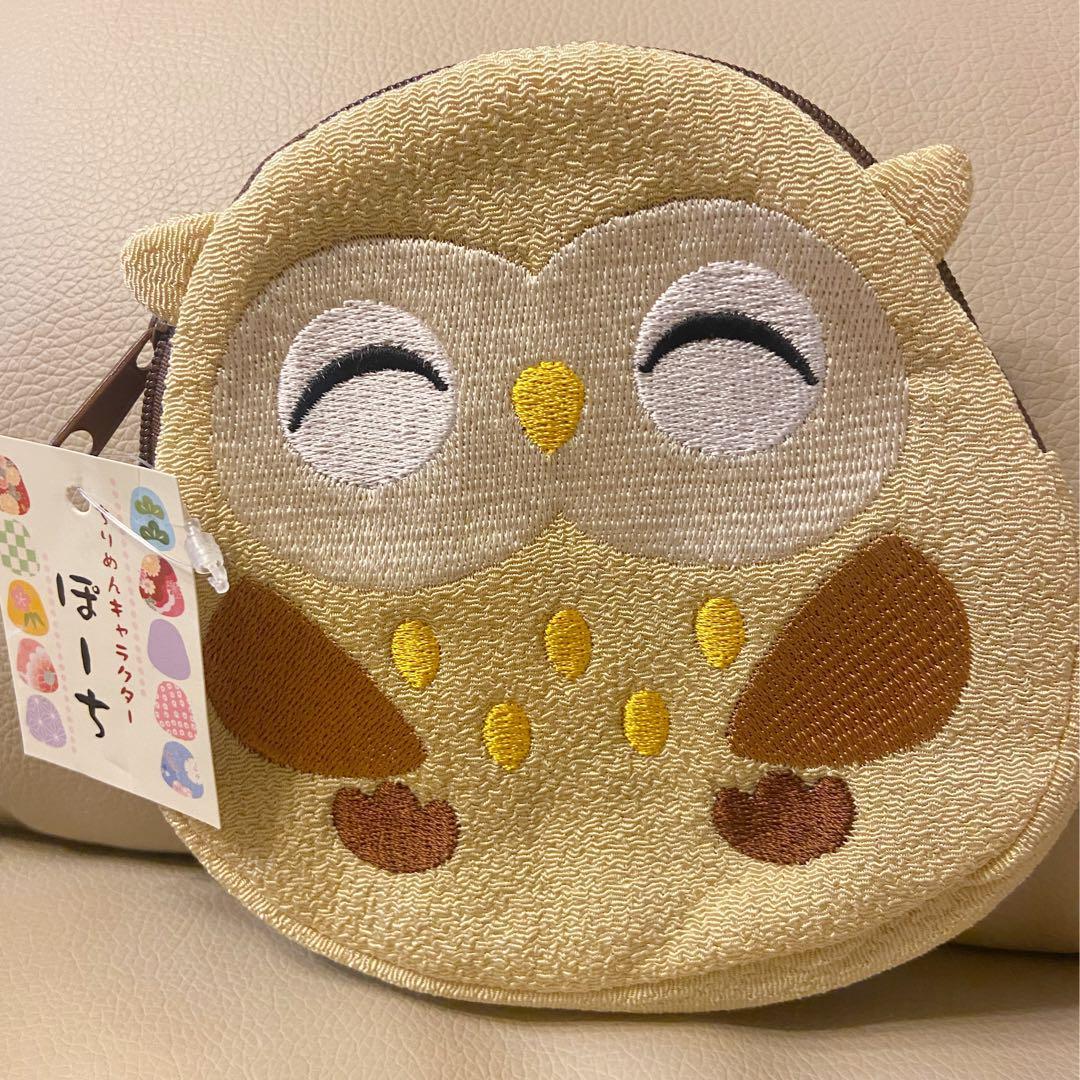フクロウ刺繍 コインケース財布・ケース・小物入れ