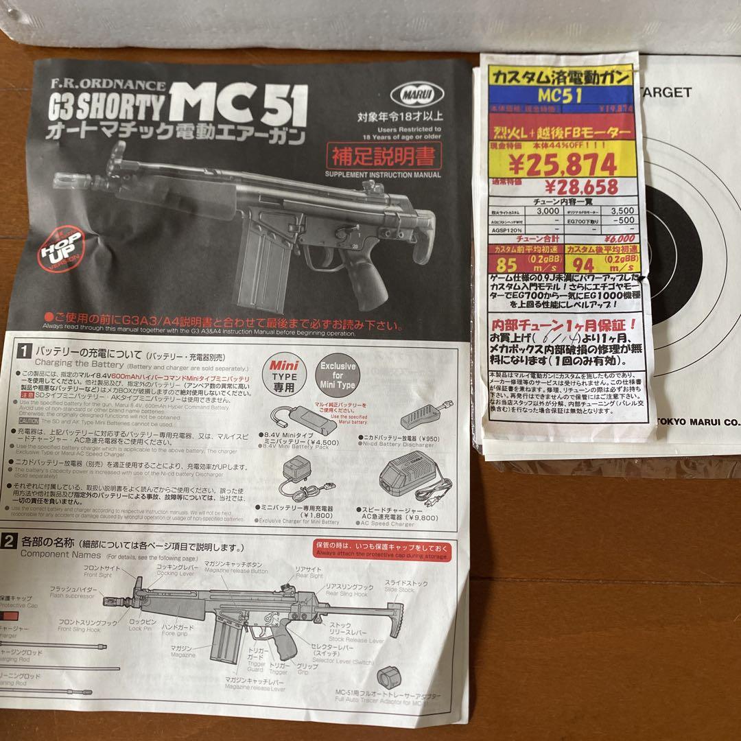 TOKYOMARUI G3 SHORTYMC51 オートマチック電動エアーガン TOKYOMARUI G3 SHORTYMC51 オートマチック電動エアーガン - メルカリ