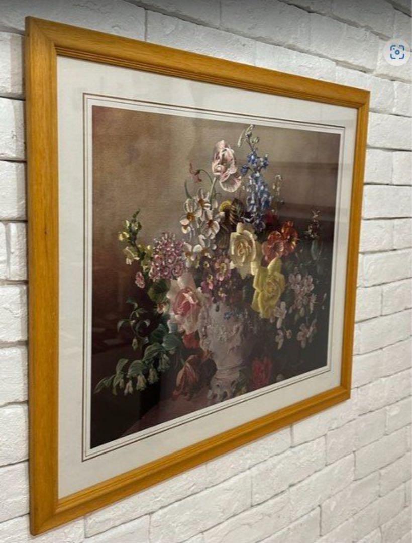 ⭐️【全国送料無料】エッチングアート　版画　アート　絵　絵画　フランス　花　絵画