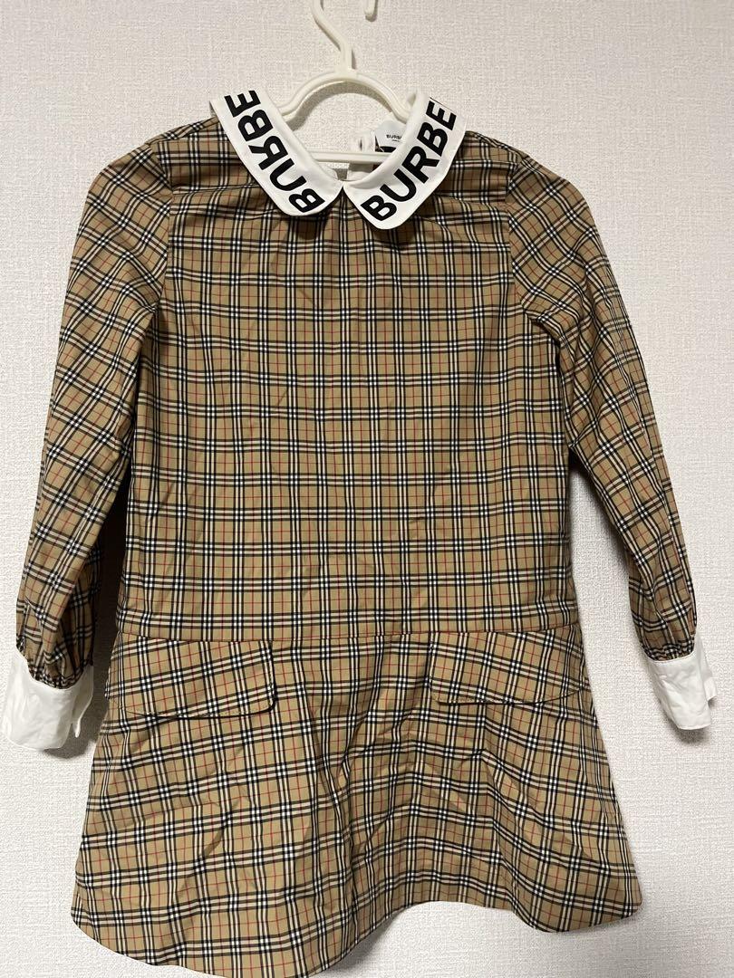 BURBERRY チェック柄 長袖ワンピース6サイズ 116cm BURBERRY チェック柄 長袖ワンピース6サイズ 116cm